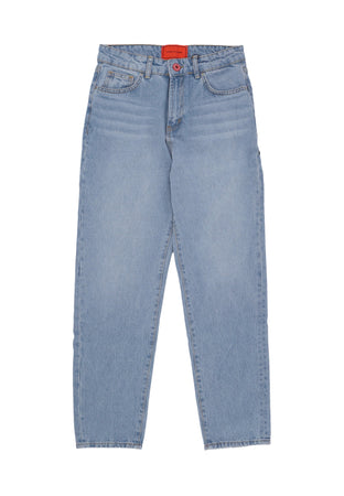 VISION OF SUPER Jeans Uomo Skull Print Denim Blue da uomo