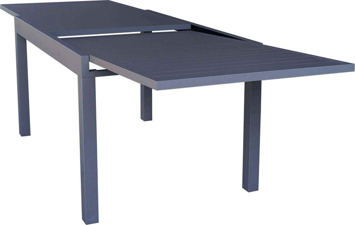 JERRI---set-tavolo-in-alluminio-cm-135/270x90x75-h-con-8-sedute-Antracite-Milani-Home
