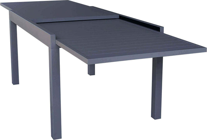 JERRI---set-tavolo-in-alluminio-cm-135/270x90x75-h-con-8-sedute-Antracite-Milani-Home