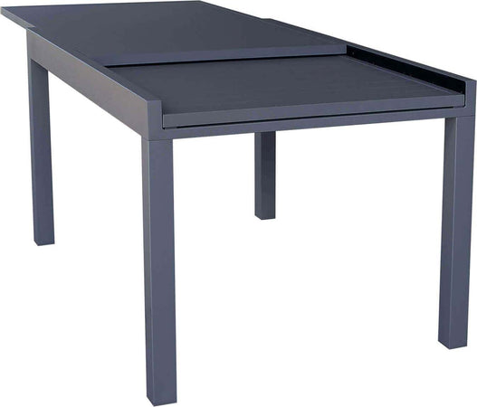 JERRI---set-tavolo-in-alluminio-cm-135/270x90x75-h-con-8-sedute-Antracite-Milani-Home