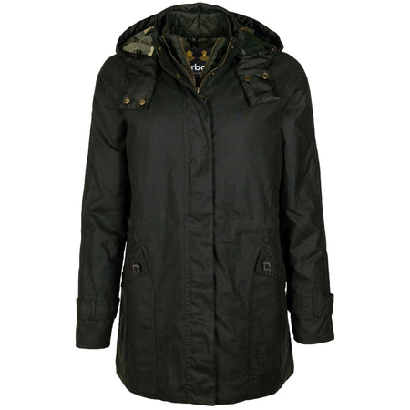 BARBOUR giacche impermeabili donna barbour - cannich wax - verde da donna