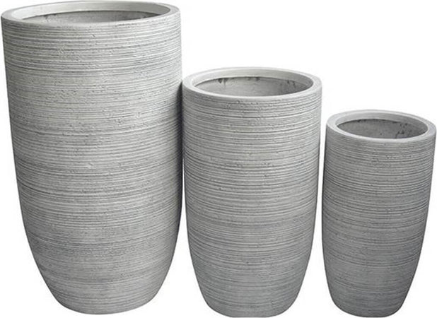 JULIA---set-di-3-vasi-Grigio-Milani-Home