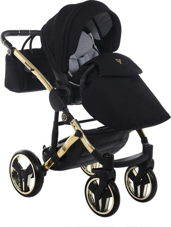 Junama Diamond Exclusive 2.0 3 in 1 Black/Black Telaio e Dettagli Oro Giallo Prima infanzia/Passeggini carrozzine e accessori/Passeggini e carrozzine/Sistemi modulari La Casa Del Bebè - Napoli, Commerciovirtuoso.it