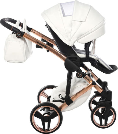 Junama Diamond Exclusive White 3 in 1 Telaio e Dettagli Oro Rosa Prima infanzia/Passeggini carrozzine e accessori/Passeggini e carrozzine/Sistemi modulari La Casa Del Bebè - Napoli, Commerciovirtuoso.it