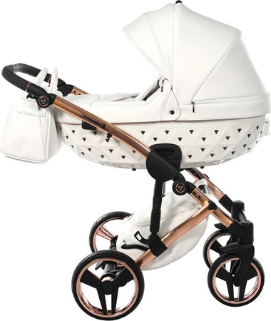 Junama Diamond Exclusive White 3 in 1 Telaio e Dettagli Oro Rosa Prima infanzia/Passeggini carrozzine e accessori/Passeggini e carrozzine/Sistemi modulari La Casa Del Bebè - Napoli, Commerciovirtuoso.it