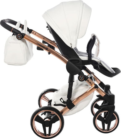 Junama Diamond Exclusive White 3 in 1 Telaio e Dettagli Oro Rosa Prima infanzia/Passeggini carrozzine e accessori/Passeggini e carrozzine/Sistemi modulari La Casa Del Bebè - Napoli, Commerciovirtuoso.it
