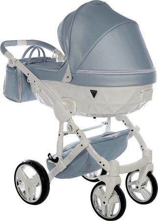 Junama Fluo Italy 3 in 1 Ecopelle Blue/Telaio White Prima infanzia/Passeggini carrozzine e accessori/Passeggini e carrozzine/Sistemi modulari La Casa Del Bebè - Napoli, Commerciovirtuoso.it