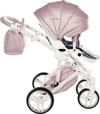 Junama Fluo Italy 3 in 1 Ecopelle Pink/Telaio White Prima infanzia/Passeggini carrozzine e accessori/Passeggini e carrozzine/Sistemi modulari La Casa Del Bebè - Napoli, Commerciovirtuoso.it