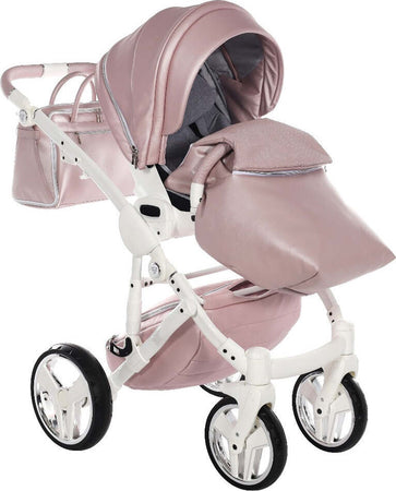 Junama Fluo Italy 3 in 1 Ecopelle Pink/Telaio White Prima infanzia/Passeggini carrozzine e accessori/Passeggini e carrozzine/Sistemi modulari La Casa Del Bebè - Napoli, Commerciovirtuoso.it
