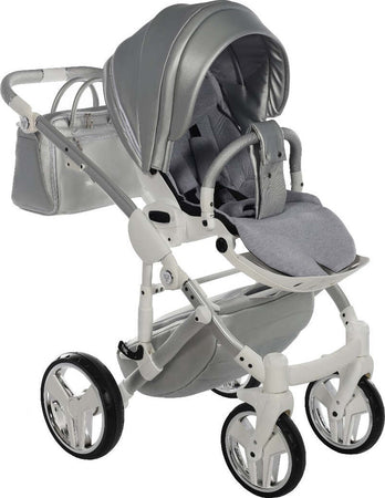 Junama Fluo Italy 3 in 1 Ecopelle Silver/Telaio Grey Prima infanzia/Passeggini carrozzine e accessori/Passeggini e carrozzine/Sistemi modulari La Casa Del Bebè - Napoli, Commerciovirtuoso.it