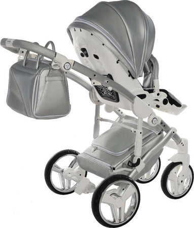 Junama Fluo Italy 3 in 1 Ecopelle Silver/Telaio Grey Prima infanzia/Passeggini carrozzine e accessori/Passeggini e carrozzine/Sistemi modulari La Casa Del Bebè - Napoli, Commerciovirtuoso.it