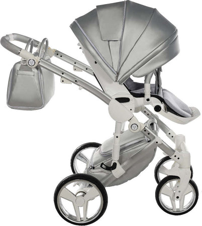 Junama Fluo Italy 3 in 1 Ecopelle Silver/Telaio Grey Prima infanzia/Passeggini carrozzine e accessori/Passeggini e carrozzine/Sistemi modulari La Casa Del Bebè - Napoli, Commerciovirtuoso.it