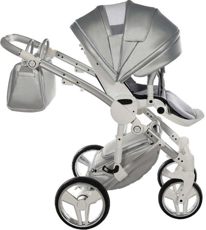 Junama Fluo Italy 3 in 1 Ecopelle Silver/Telaio Grey Prima infanzia/Passeggini carrozzine e accessori/Passeggini e carrozzine/Sistemi modulari La Casa Del Bebè - Napoli, Commerciovirtuoso.it