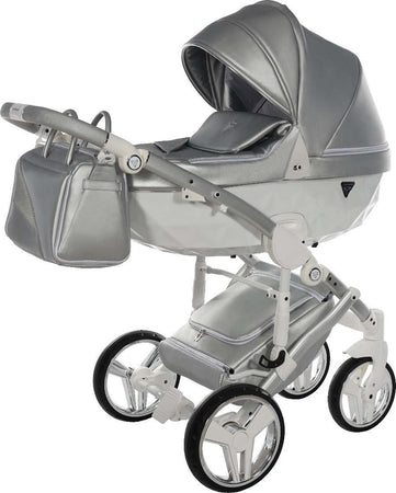 Junama Fluo Italy 3 in 1 Ecopelle Silver/Telaio Grey Prima infanzia/Passeggini carrozzine e accessori/Passeggini e carrozzine/Sistemi modulari La Casa Del Bebè - Napoli, Commerciovirtuoso.it
