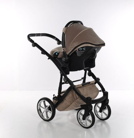 Junama Velur Italy 3 in 1 Beige Telaio Nero dettagli Argento Prima infanzia/Passeggini carrozzine e accessori/Passeggini e carrozzine/Sistemi modulari La Casa Del Bebè - Napoli, Commerciovirtuoso.it