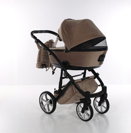Junama Velur Italy 3 in 1 Beige Telaio Nero dettagli Argento Prima infanzia/Passeggini carrozzine e accessori/Passeggini e carrozzine/Sistemi modulari La Casa Del Bebè - Napoli, Commerciovirtuoso.it