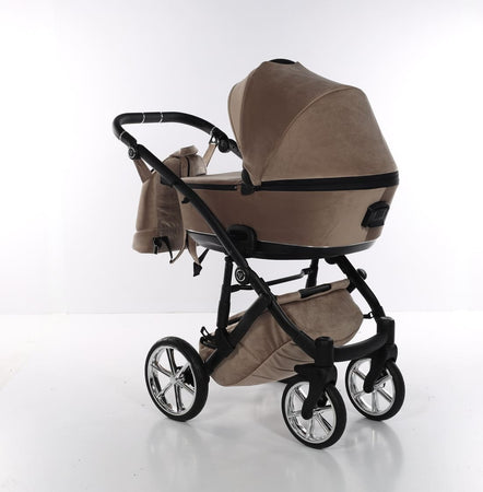 Junama Velur Italy 3 in 1 Beige Telaio Nero dettagli Argento Prima infanzia/Passeggini carrozzine e accessori/Passeggini e carrozzine/Sistemi modulari La Casa Del Bebè - Napoli, Commerciovirtuoso.it