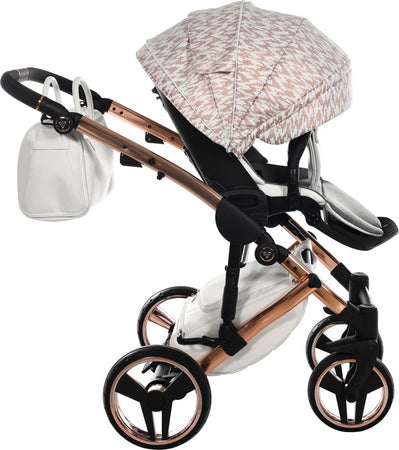 Junama Zebra 3 in 1 Bianco e Telaio Oro Rosa Prima infanzia/Passeggini carrozzine e accessori/Passeggini e carrozzine/Sistemi modulari La Casa Del Bebè - Napoli, Commerciovirtuoso.it