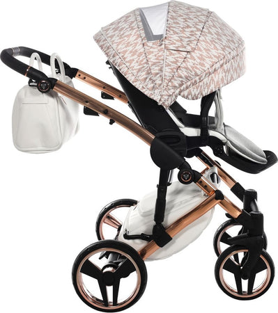 Junama Zebra 3 in 1 Bianco e Telaio Oro Rosa Prima infanzia/Passeggini carrozzine e accessori/Passeggini e carrozzine/Sistemi modulari La Casa Del Bebè - Napoli, Commerciovirtuoso.it