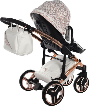 Junama Zebra 3 in 1 Bianco e Telaio Oro Rosa Prima infanzia/Passeggini carrozzine e accessori/Passeggini e carrozzine/Sistemi modulari La Casa Del Bebè - Napoli, Commerciovirtuoso.it