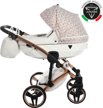 Junama Zebra 3 in 1 Bianco e Telaio Oro Rosa Prima infanzia/Passeggini carrozzine e accessori/Passeggini e carrozzine/Sistemi modulari La Casa Del Bebè - Napoli, Commerciovirtuoso.it