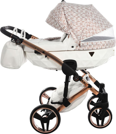 Junama Zebra 3 in 1 Bianco e Telaio Oro Rosa Prima infanzia/Passeggini carrozzine e accessori/Passeggini e carrozzine/Sistemi modulari La Casa Del Bebè - Napoli, Commerciovirtuoso.it