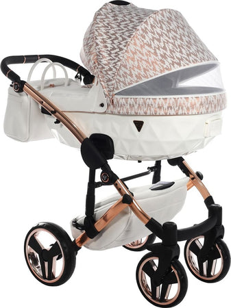 Junama Zebra 3 in 1 Bianco e Telaio Oro Rosa Prima infanzia/Passeggini carrozzine e accessori/Passeggini e carrozzine/Sistemi modulari La Casa Del Bebè - Napoli, Commerciovirtuoso.it