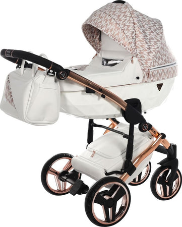Junama Zebra 3 in 1 Bianco e Telaio Oro Rosa Prima infanzia/Passeggini carrozzine e accessori/Passeggini e carrozzine/Sistemi modulari La Casa Del Bebè - Napoli, Commerciovirtuoso.it