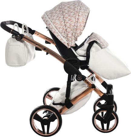 Junama Zebra 3 in 1 Bianco e Telaio Oro Rosa Prima infanzia/Passeggini carrozzine e accessori/Passeggini e carrozzine/Sistemi modulari La Casa Del Bebè - Napoli, Commerciovirtuoso.it