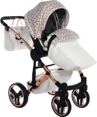 Junama Zebra 3 in 1 Bianco e Telaio Oro Rosa Prima infanzia/Passeggini carrozzine e accessori/Passeggini e carrozzine/Sistemi modulari La Casa Del Bebè - Napoli, Commerciovirtuoso.it