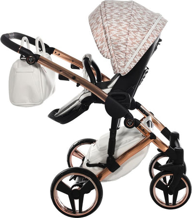 Junama Zebra 3 in 1 Bianco e Telaio Oro Rosa Prima infanzia/Passeggini carrozzine e accessori/Passeggini e carrozzine/Sistemi modulari La Casa Del Bebè - Napoli, Commerciovirtuoso.it