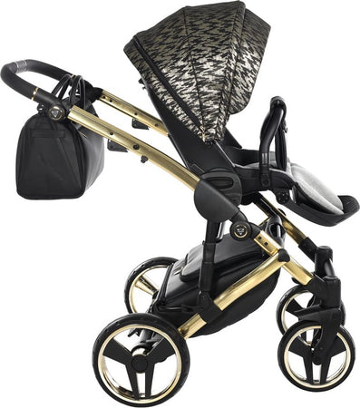 Junama Zebra 3 in 1 Nero e Telaio Oro Giallo Prima infanzia/Passeggini carrozzine e accessori/Passeggini e carrozzine/Sistemi modulari La Casa Del Bebè - Napoli, Commerciovirtuoso.it