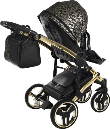 Junama Zebra 3 in 1 Nero e Telaio Oro Giallo Prima infanzia/Passeggini carrozzine e accessori/Passeggini e carrozzine/Sistemi modulari La Casa Del Bebè - Napoli, Commerciovirtuoso.it