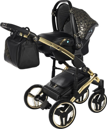 Junama Zebra 3 in 1 Nero e Telaio Oro Giallo Prima infanzia/Passeggini carrozzine e accessori/Passeggini e carrozzine/Sistemi modulari La Casa Del Bebè - Napoli, Commerciovirtuoso.it