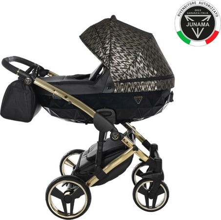 Junama Zebra 3 in 1 Nero e Telaio Oro Giallo Prima infanzia/Passeggini carrozzine e accessori/Passeggini e carrozzine/Sistemi modulari La Casa Del Bebè - Napoli, Commerciovirtuoso.it
