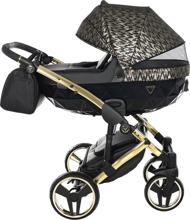 Junama Zebra 3 in 1 Nero e Telaio Oro Giallo Prima infanzia/Passeggini carrozzine e accessori/Passeggini e carrozzine/Sistemi modulari La Casa Del Bebè - Napoli, Commerciovirtuoso.it