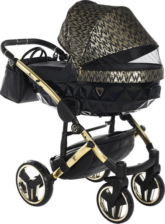 Junama Zebra 3 in 1 Nero e Telaio Oro Giallo Prima infanzia/Passeggini carrozzine e accessori/Passeggini e carrozzine/Sistemi modulari La Casa Del Bebè - Napoli, Commerciovirtuoso.it
