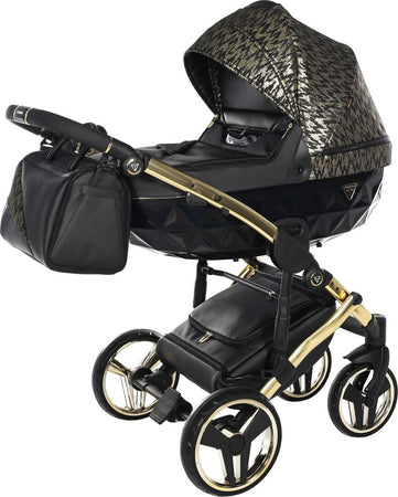 Junama Zebra 3 in 1 Nero e Telaio Oro Giallo Prima infanzia/Passeggini carrozzine e accessori/Passeggini e carrozzine/Sistemi modulari La Casa Del Bebè - Napoli, Commerciovirtuoso.it