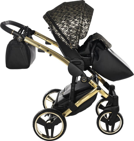 Junama Zebra 3 in 1 Nero e Telaio Oro Giallo Prima infanzia/Passeggini carrozzine e accessori/Passeggini e carrozzine/Sistemi modulari La Casa Del Bebè - Napoli, Commerciovirtuoso.it