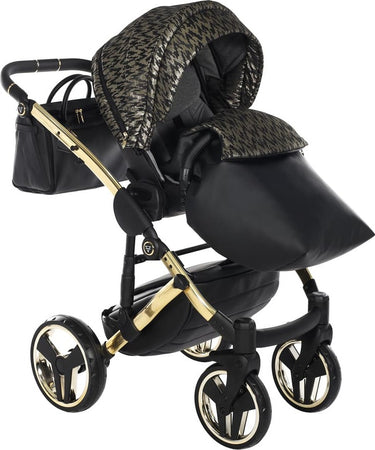 Junama Zebra 3 in 1 Nero e Telaio Oro Giallo Prima infanzia/Passeggini carrozzine e accessori/Passeggini e carrozzine/Sistemi modulari La Casa Del Bebè - Napoli, Commerciovirtuoso.it