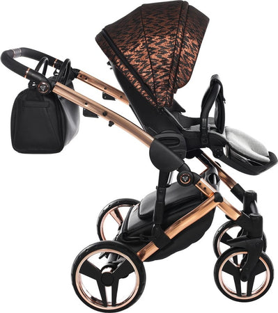 Junama Zebra 3 in 1 Nero e Telaio Oro Rosa Prima infanzia/Passeggini carrozzine e accessori/Passeggini e carrozzine/Sistemi modulari La Casa Del Bebè - Napoli, Commerciovirtuoso.it