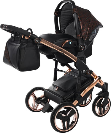 Junama Zebra 3 in 1 Nero e Telaio Oro Rosa Prima infanzia/Passeggini carrozzine e accessori/Passeggini e carrozzine/Sistemi modulari La Casa Del Bebè - Napoli, Commerciovirtuoso.it
