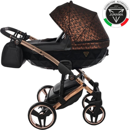 Junama Zebra 3 in 1 Nero e Telaio Oro Rosa Prima infanzia/Passeggini carrozzine e accessori/Passeggini e carrozzine/Sistemi modulari La Casa Del Bebè - Napoli, Commerciovirtuoso.it