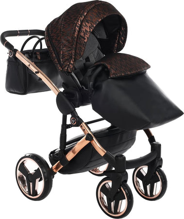 Junama Zebra 3 in 1 Nero e Telaio Oro Rosa Prima infanzia/Passeggini carrozzine e accessori/Passeggini e carrozzine/Sistemi modulari La Casa Del Bebè - Napoli, Commerciovirtuoso.it