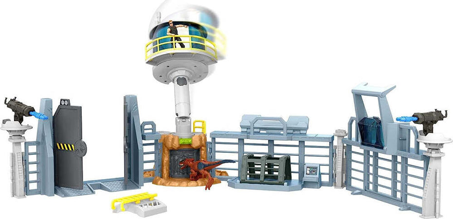 Jurassic-World-Dominion-Outpost-Chaos-Playset-2-Action-Figure-Gioco-Idea-Regalo