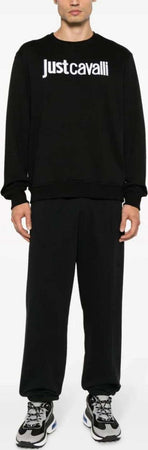 JUST-CAVALLI-FELPA-R-LOGO-da-uomo