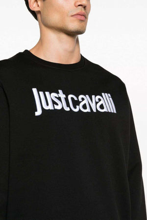 JUST-CAVALLI-FELPA-R-LOGO-da-uomo