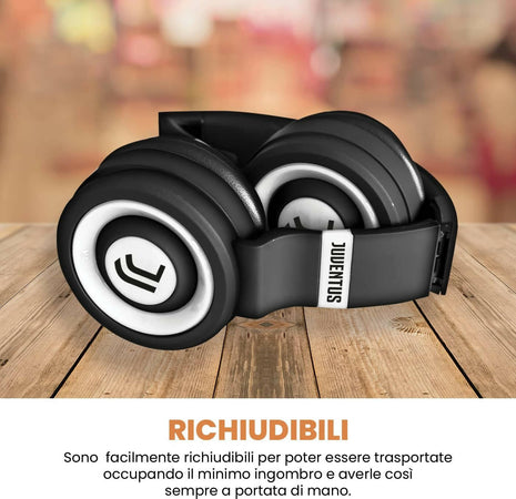 Juventus - Cuffie Senza Filo Cuffie Wireless Over-ear, Cuffie Bluetooth Senza Fili Pieghevoli, Cuffie Con Microfono Incorporato, Hifi Stereo, Micro Sd Slot, Fm Radio Per Iphone/android/viaggio/pc Elettronica/Cuffie auricolari e accessori/Cuffie/Cuffie Over-Ear Cartoleria Deja Vu - Crotone, Commerciovirtuoso.it