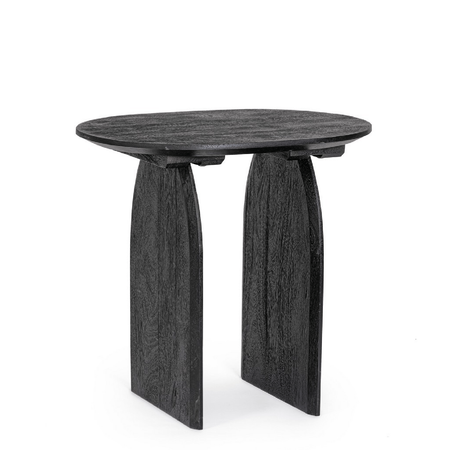 Tavolino monterrey nero, struttura in legno di mango, da assemblare, 60 x 45