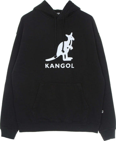 KANGOL-Felpa-Cappuccio-Uomo-Gran-Canyon-Hoodie-Black-da-uomo